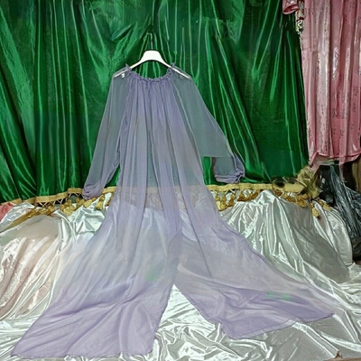 薄如蝉翼松紧木耳花边长款连体裤丝滑柔软性感性趣透视男女士通用