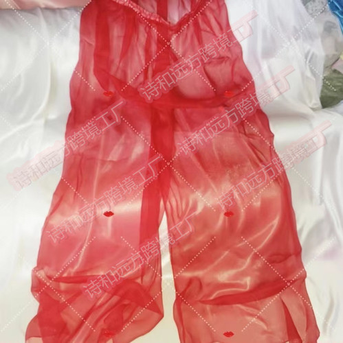 25上新性感男女穿超柔滑冰丝纱巾透视中长款裤子柔滑细腻透气裸色 - 封面