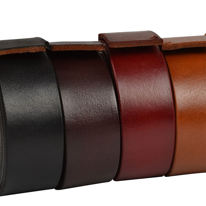 无头男款纯牛皮女士女款皮带条