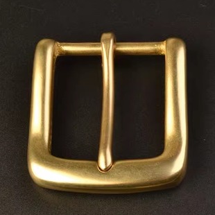 实心纯黄铜针扣口字皮带扣男士 腰带配件35mm 皮带扣头女士腰带头裤