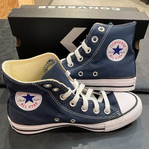 正品匡威Converse all star 常青款经典帆布鞋蓝色高帮102307