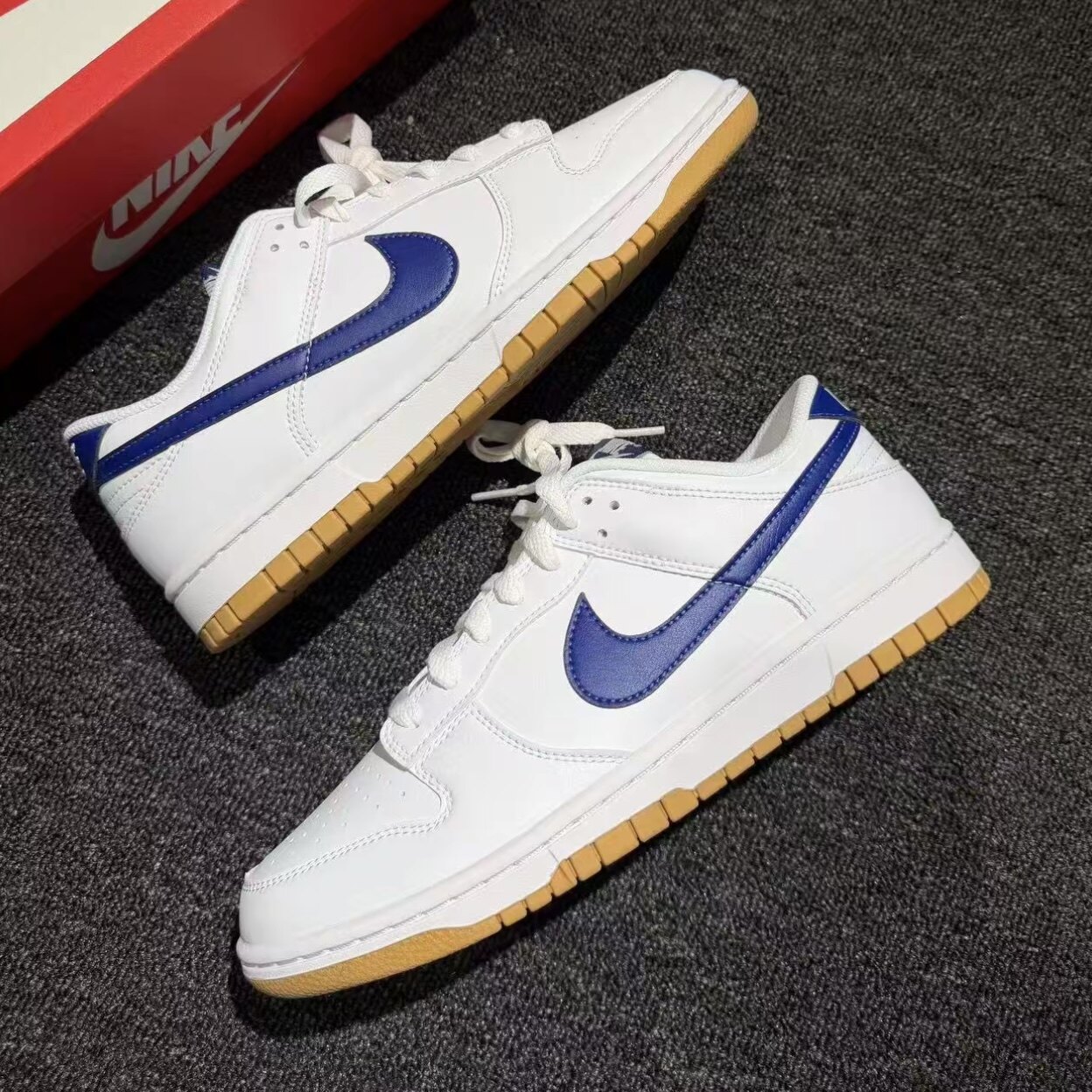 Nike耐克男鞋Dunk白棕低帮复古板鞋新款休闲百搭运动鞋HF5441-121