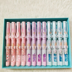 传人流沙款热可擦钢笔摩易擦钢笔磨热易擦小学生用可擦换墨囊钢笔