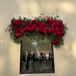 饰橱窗陈列 饰婚礼艺术装 新年新春橱窗美陈装 置摆饰装