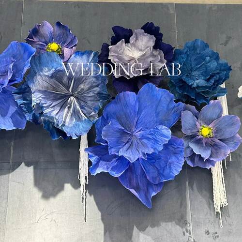 大型新品立体式纸艺染色花