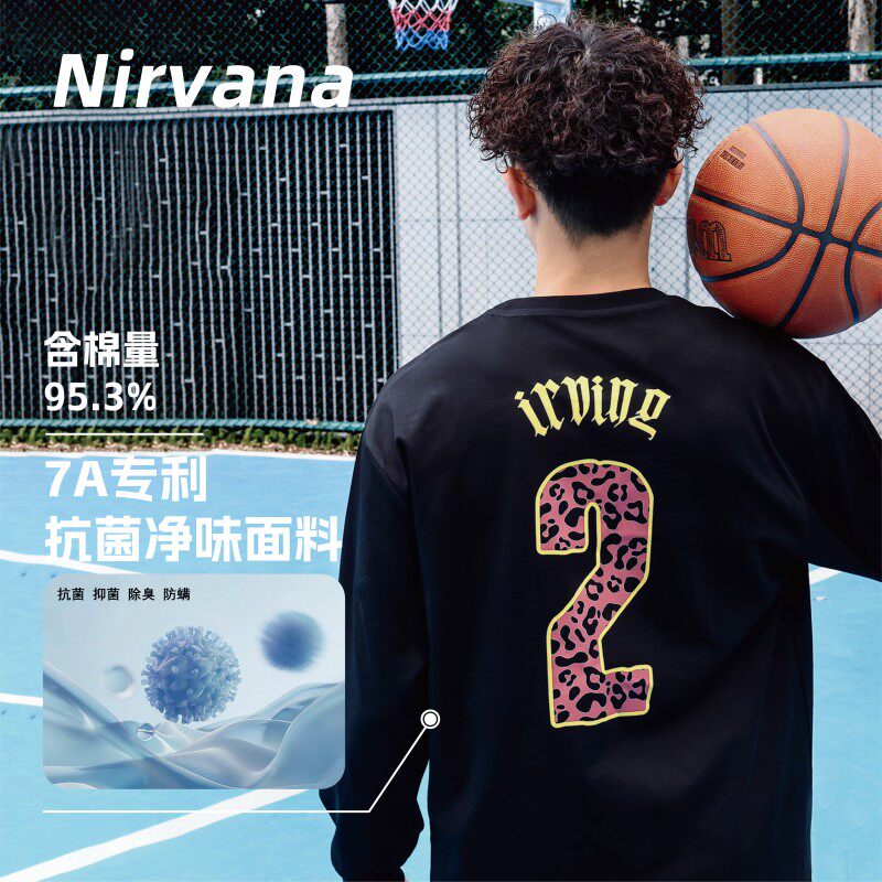 Nirvana豹纹休闲运动长袖秋冬款