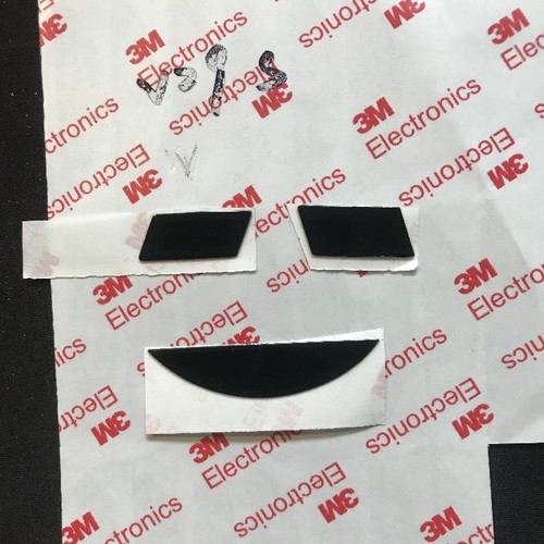 雷柏达尔优牧马人一二三代v302 v20pro v29s v28s 脚贴适配3M脚垫