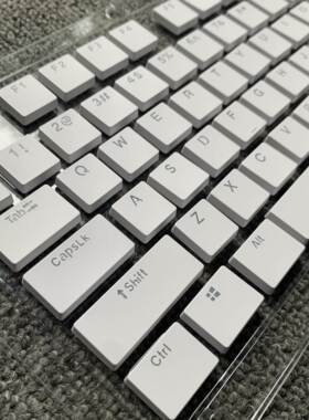 机械键盘全平矮键帽巧克力个性黑色白色卫星轴104/87超薄类笔记本