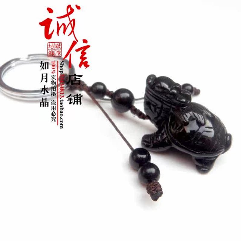 彩眼龙头龟招财进宝龙龟钥匙扣