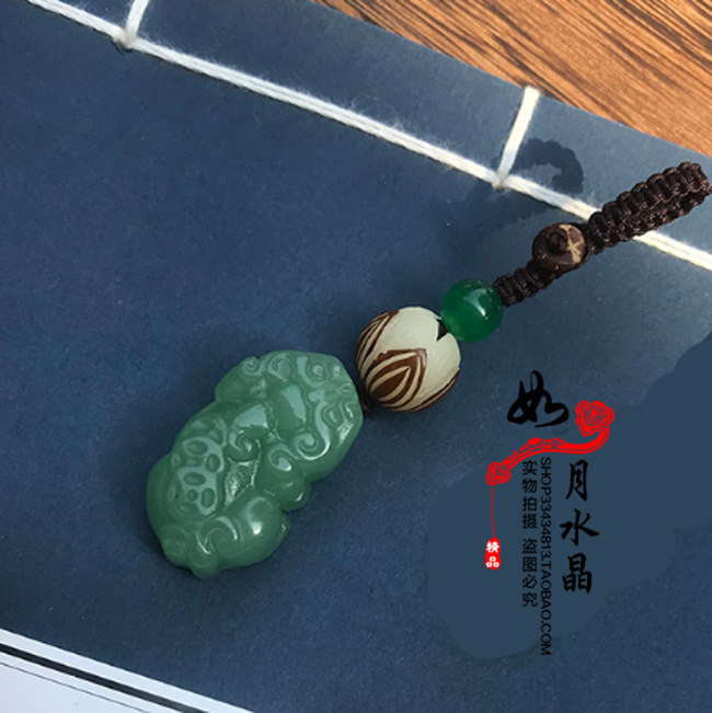 2026年东陵玉貔貅吊坠男款情侣项链财运貔貅玉坠皮丘挂件 023