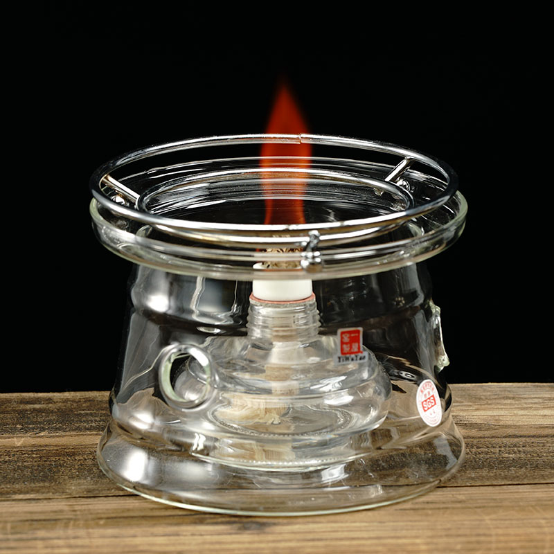 一屋窑经典款玻璃酒精炉煮茶套装