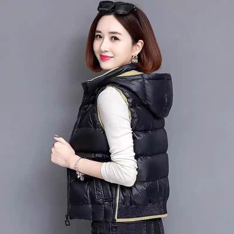 亮面马甲女士短款棉袄2025新马夹