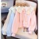 上衣 可爱风娃娃领甜美卫衣小女孩学院风百搭长袖 2026女童新款 爆款