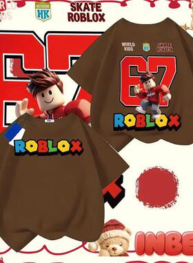 six seven 67印花欧美男女通用纯棉T恤宽松休闲大码圆领短袖