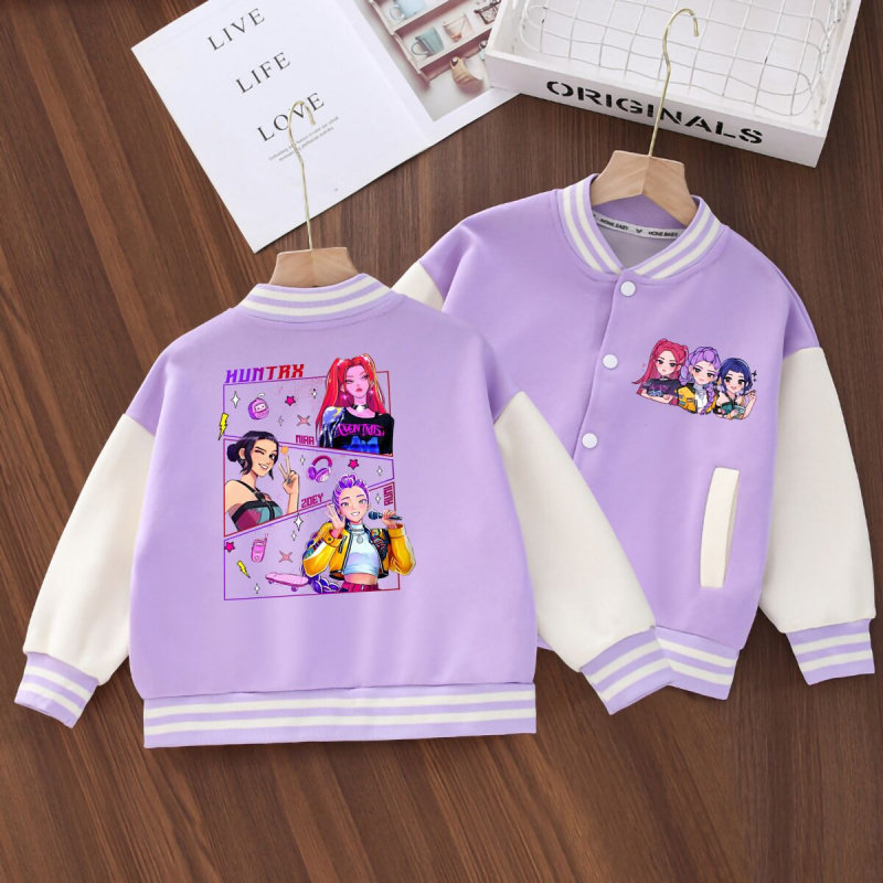 动漫周边棒球衫男女连码开衫棒球服欧美潮流韩版休闲外套