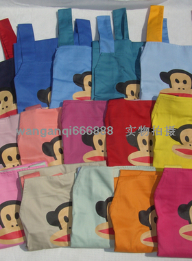 AABY卡通背带大嘴猴情侣美甲店 美容店 咖啡店 工作工装围裙