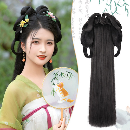 唐宋汉服假发一体式古风造型