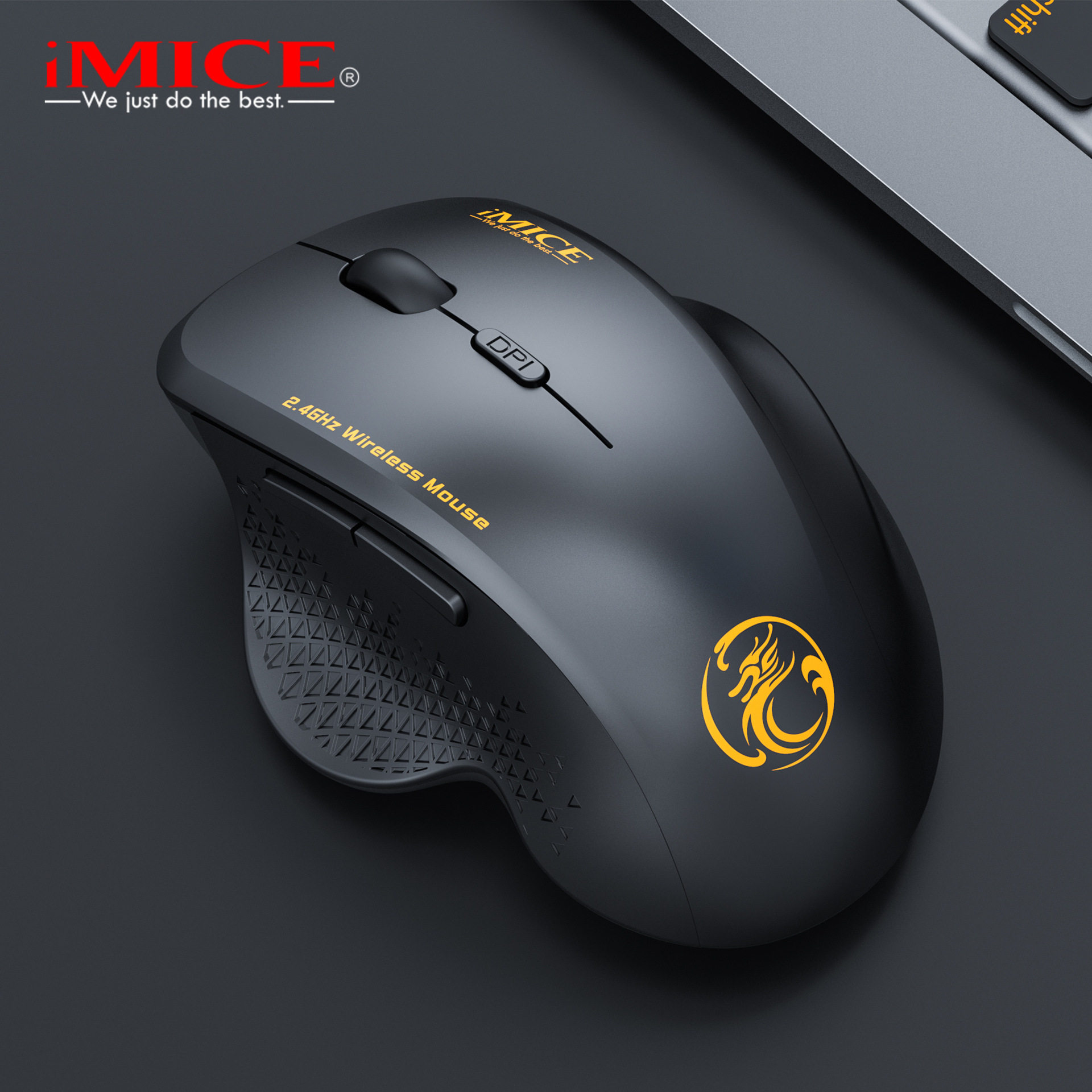 IMICE厂家直供USB跨境2.4G无线鼠标商务办公礼品6键游戏低功耗