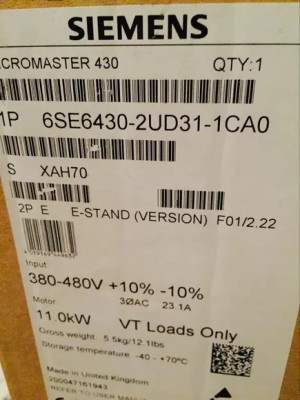 6SE6430-2UD31-1CA0 西门子MM430变频器 11kw 6SE64302UD311CA0
