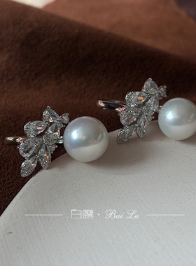 白露珍珠女戒925银高级感开口戒