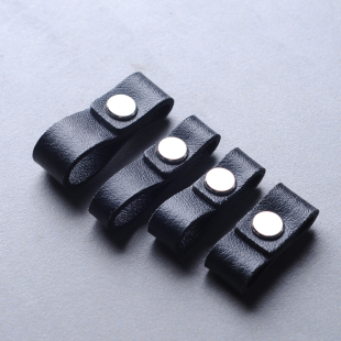 单皮替换汽车钥匙扣双层厚皮更换新皮黑色棕适用大众奥迪宝马改装