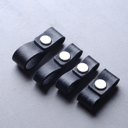 单皮替换汽车钥匙扣双层厚皮更换新皮黑色棕适用大众奥迪宝马改装