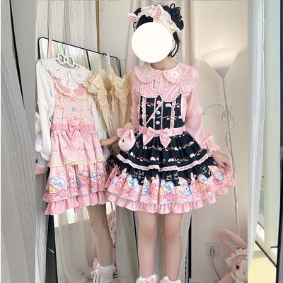 首批现货-  原创安睡小兔  少女可爱甜美Lolita背带裙洛丽塔裙子