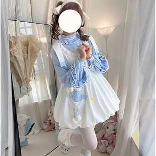 原创 兔咩花苞裙  少女可爱背带裙Lolita公主裙
