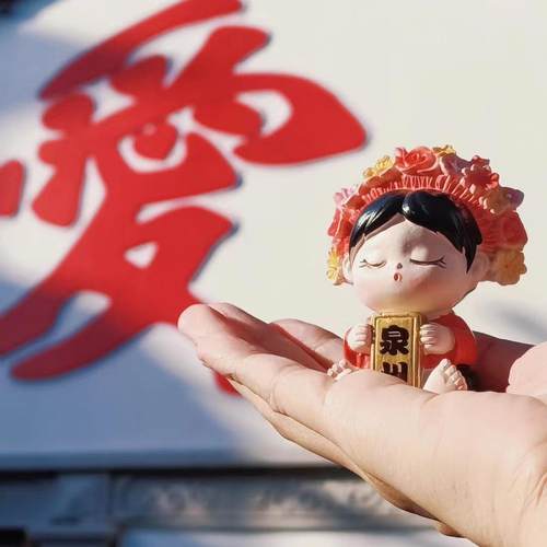 泉州文创簪花女娃娃摆件手办礼物