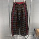 STUDIO2026年春季 新款 复古拼色格子阔腿休闲裤 EAM 宽松垂感长裤 女