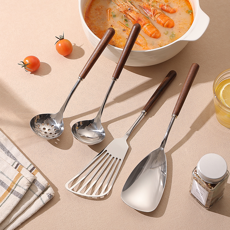 304不锈钢迷你小锅铲炒菜铲子