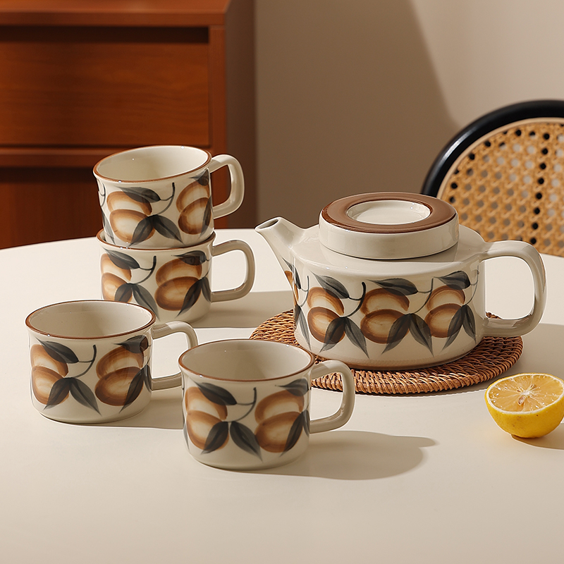 复古法式陶瓷茶具泡茶壶套装