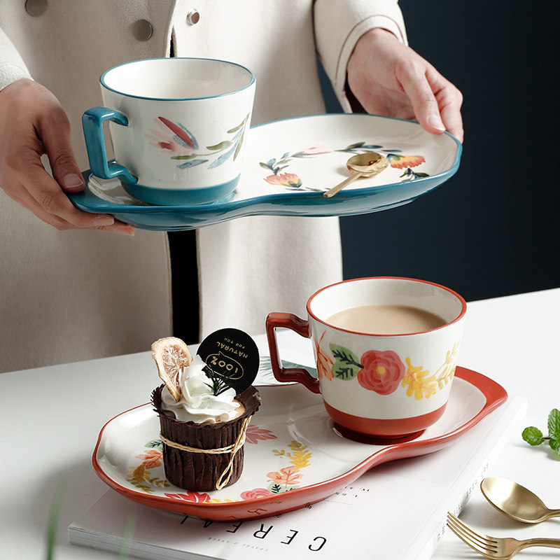 Xiong Gu group breakfast set ceramic breakfast cup and plate