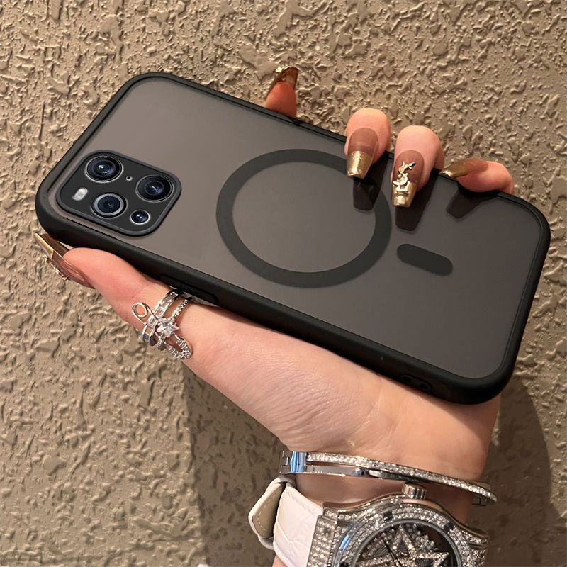 磁吸适用oppoFindx3pro手机壳PEEM00肤感创意新款磨砂男防摔硬壳