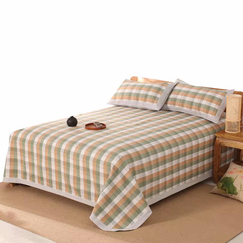 新款格子亚麻老粗布三件套全棉加厚空调凉席纯棉可折叠软席子|ruв категории Женская одежда, кружева свитер/шифон рубашка - от Buy2taobao.com для оказания профессиональной услуги покупки агента Taobao