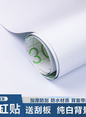 罗汉鱼缸背景贴纸白色定制底部墙高清自粘装饰3d图画底部内贴外贴