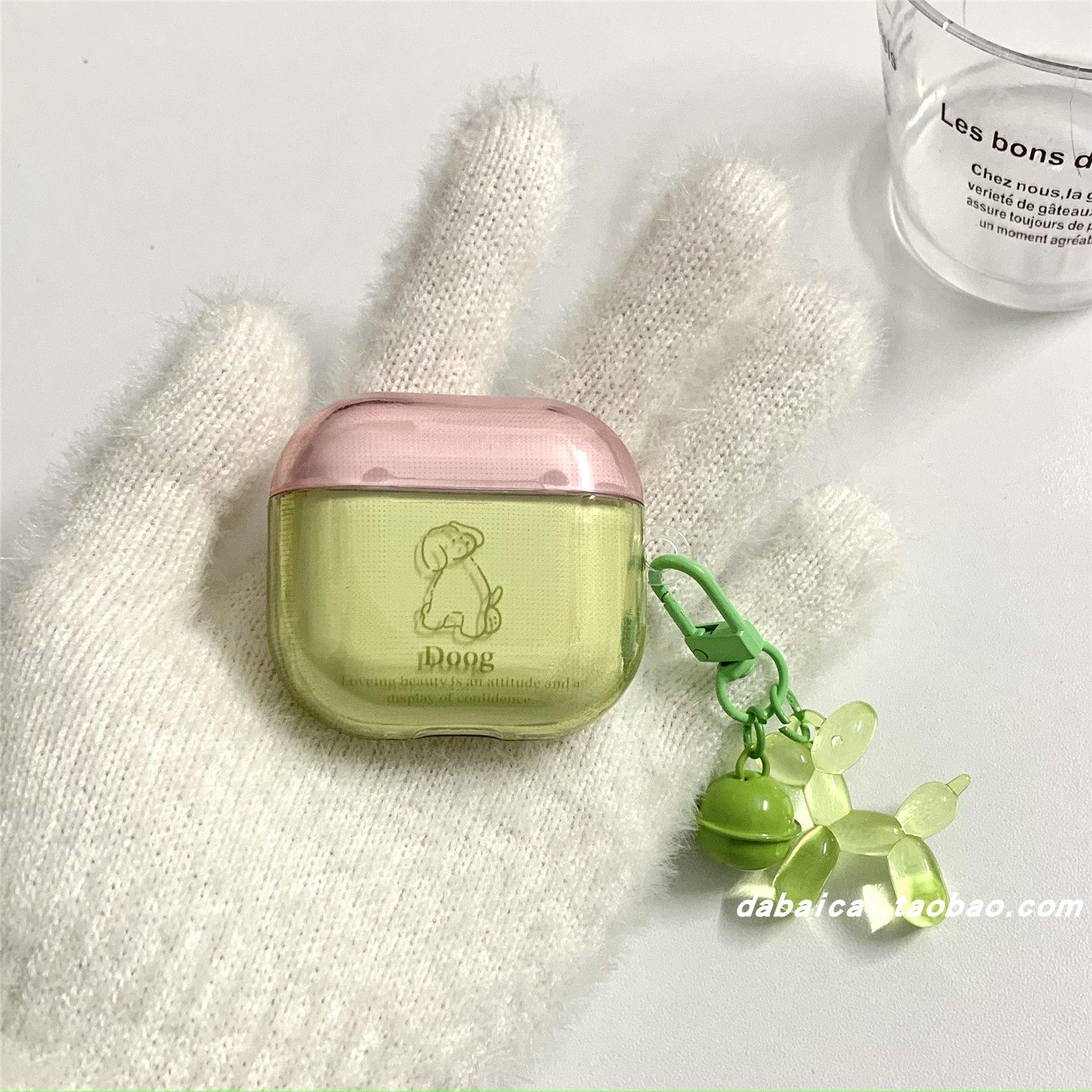 ins撞色线条小狗适用airpods pro2耳机套无线蓝牙苹果airpods1/2代软壳pro新款3/4代防摔保护套个性韩系可爱,3C数码配件,耳机保护套,淘宝优惠券,粉丝福利购,淘宝优惠卷