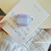 ins韩系晕染紫蓝适用airpods4耳机套pro二代airpodspro2保护套新款 2防摔女简约 3代苹果无线蓝牙三代airpods1