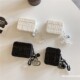 小香风黑白格纹适用airpods3 苹果无线蓝牙三代airpods2秋冬防摔软胶 4保护套女pro二代airpodspro2耳机套新款