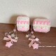 ins费尔岛草莓星星适用airpods4耳机套pro3新款 2女 airpodspro2保护套3代苹果无线蓝牙耳机壳二三代airpods1