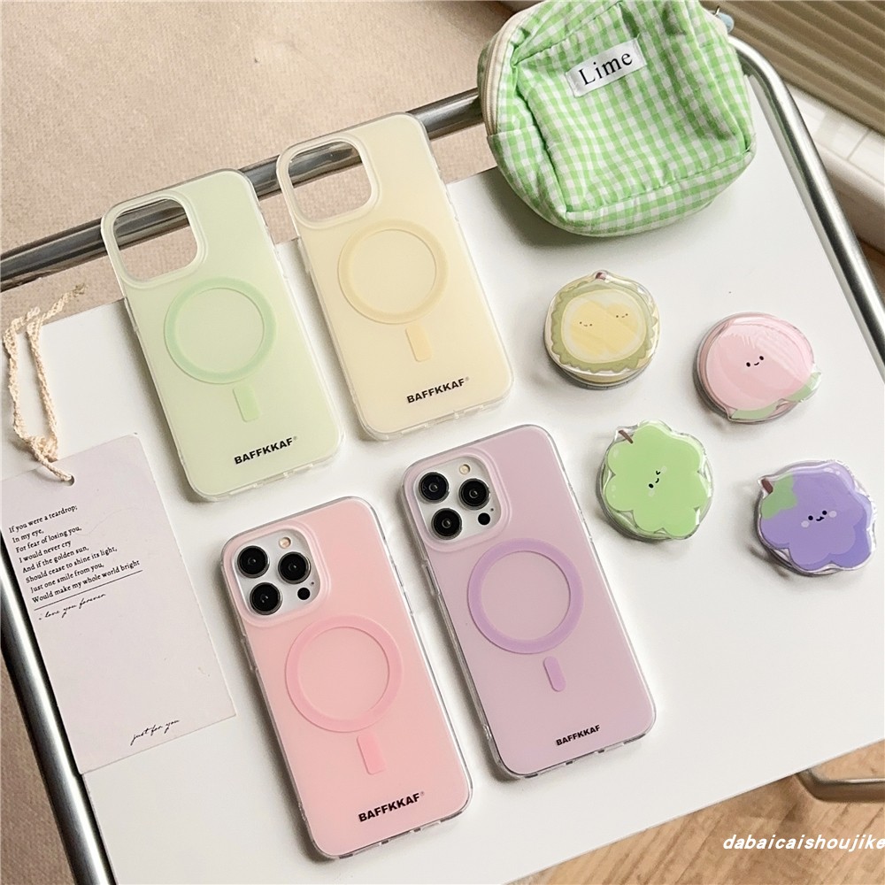 15手机壳iphone14磁吸水果表情