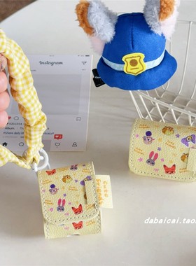 ins韩系皮质狐狸兔子适用airpods4耳机套pro3新款airpodspro2保护套3代苹果无线蓝牙耳机壳二三代airpods1/2