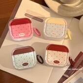 3代防摔保护套个性 2代软壳pro2新款 男女 pro3耳机套4代无线蓝牙苹果airpods1 ins风撞色波点字母适用airpods