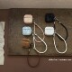 轻奢甜酷皮质蛇皮纹适用airpods4耳机套pro3新款 2女 airpodspro2保护套3代苹果无线蓝牙耳机壳二三代airpods1