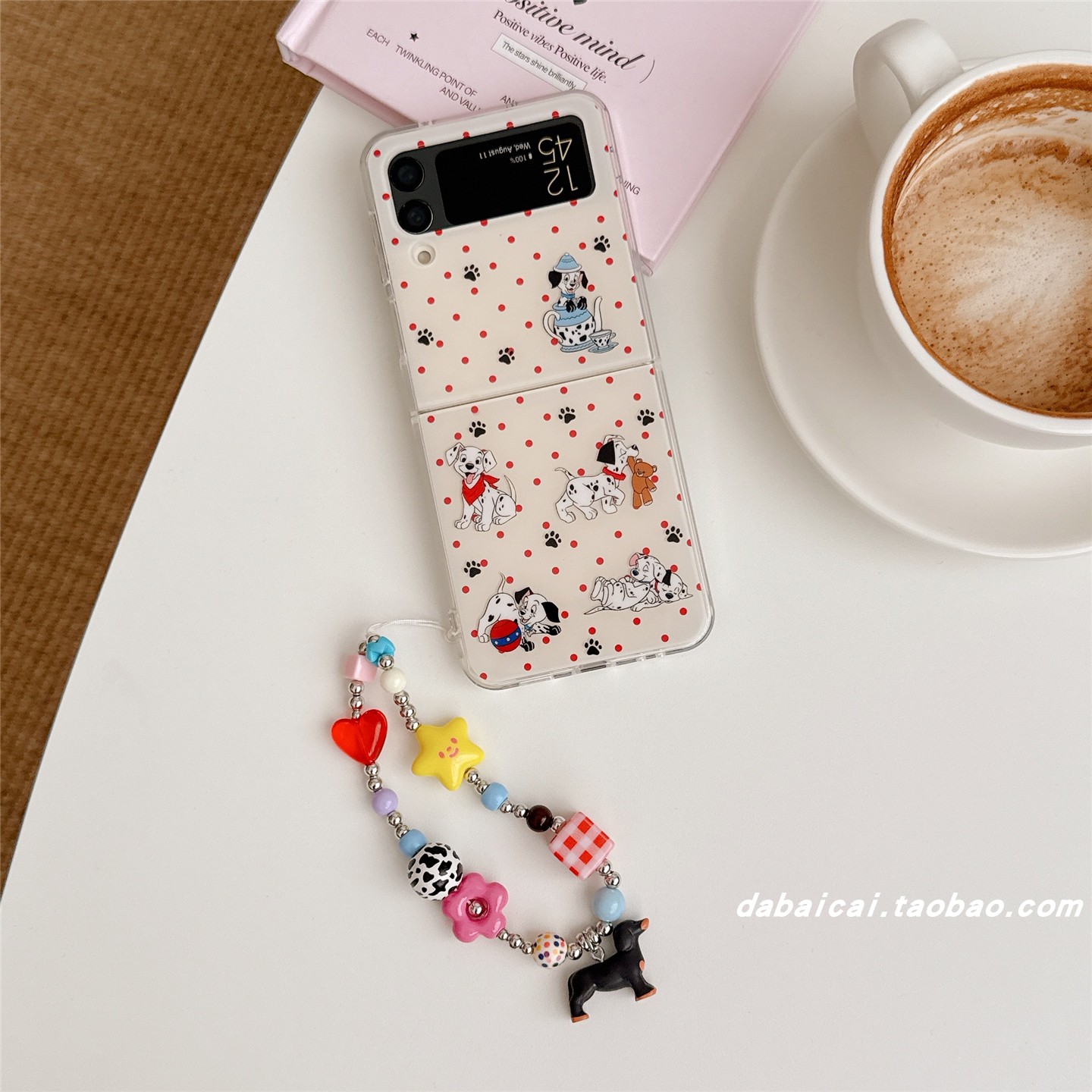 Zflip5手机壳ins风波点猫爪小狗