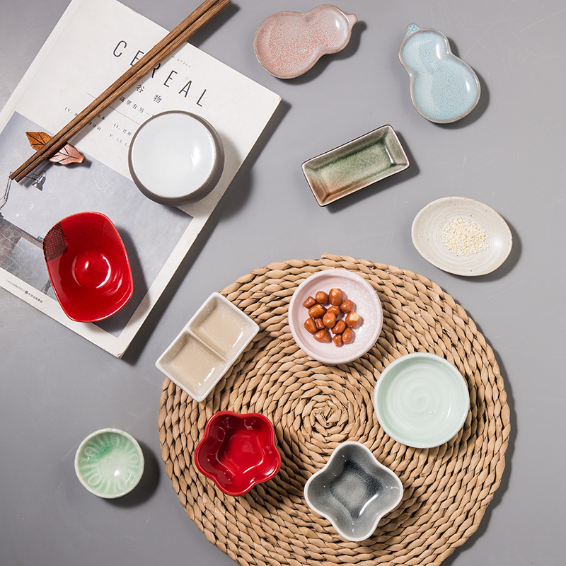 瑕疵创意陶瓷垃圾餐盘商用味碟