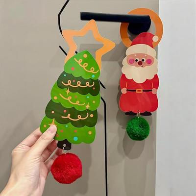 圣诞挂饰圣诞节装饰氛围场景布置家居卧室门把手挂件装扮道具新款