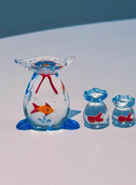 【新家的一百个快递】鱼桌面摆件办公室装饰琉璃摆件工艺品小礼物