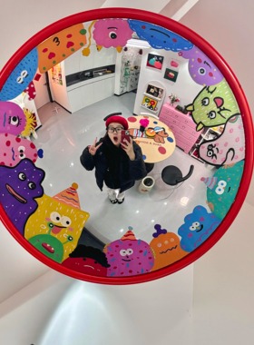 diy凹凸镜摆件房间改造小物件室内广角镜家居装饰摆件拍照神器