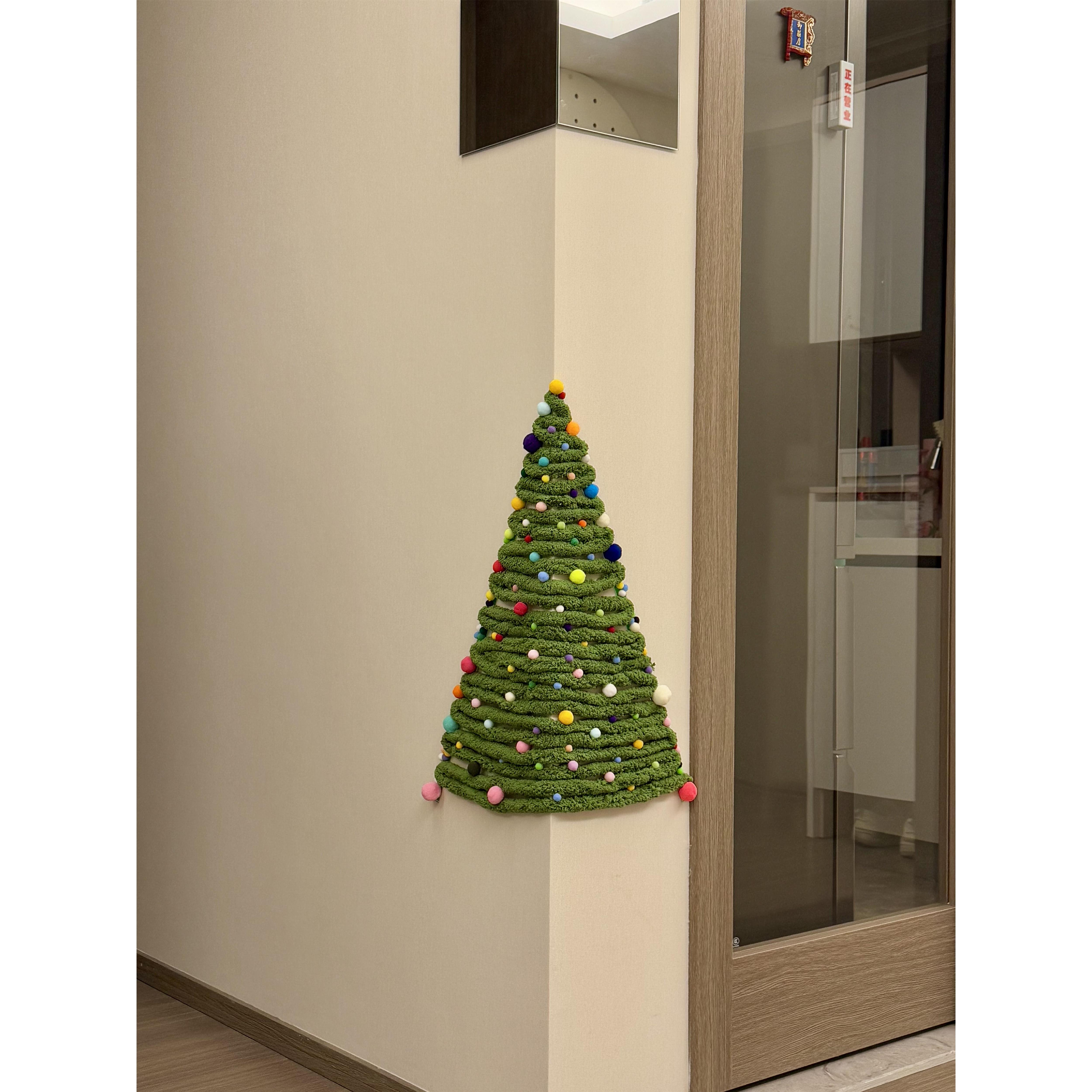 墙角圣诞树diy圣诞节装饰品家居氛围场景布置材料包创意拍照道具